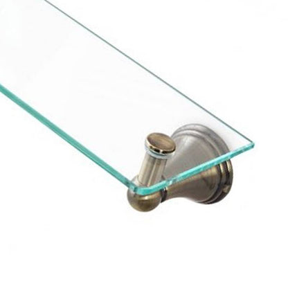 Athena series bronzed glass shelf