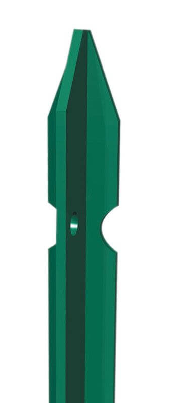 Green plasticized pole H 100 cm