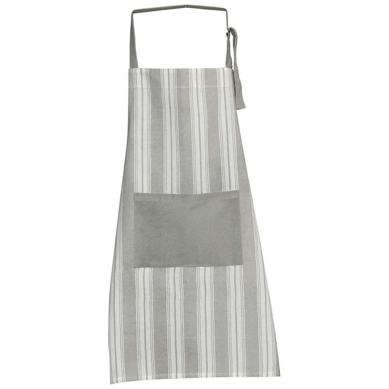 Gray Cotton Apron