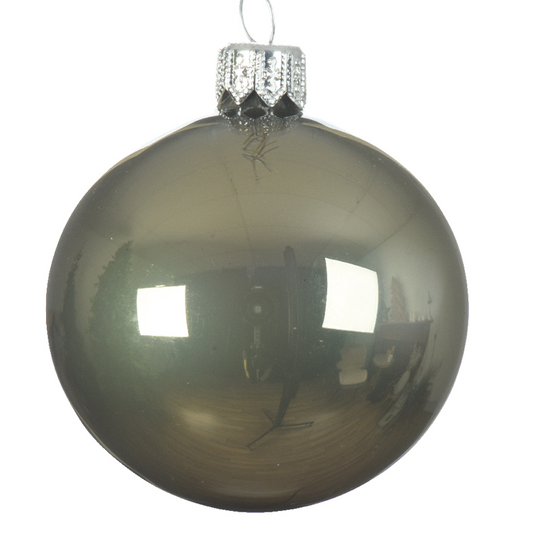 Moss green Christmas ball Ø6 cm