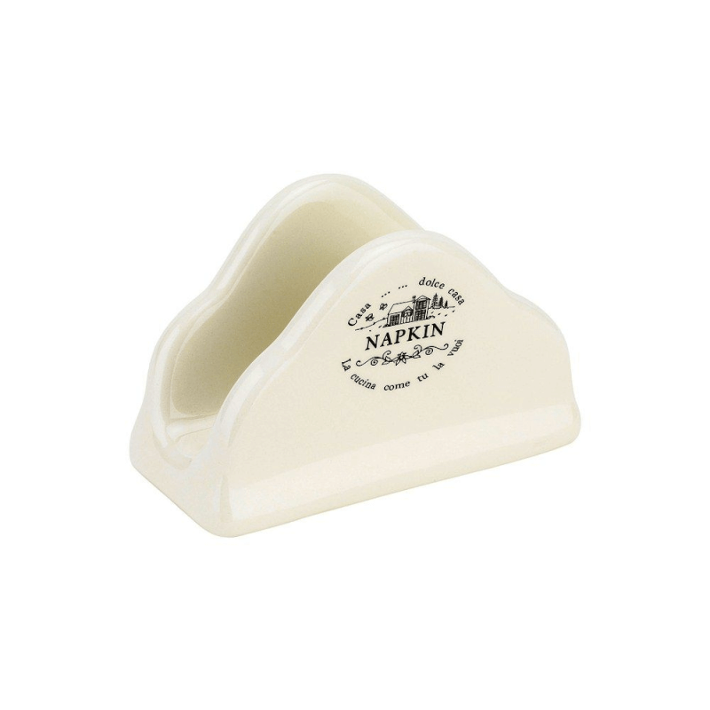 White Ceramic Napkin Holder