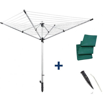 Leifheit Clothesline With Umbrella LinoLift 600 QuickStart