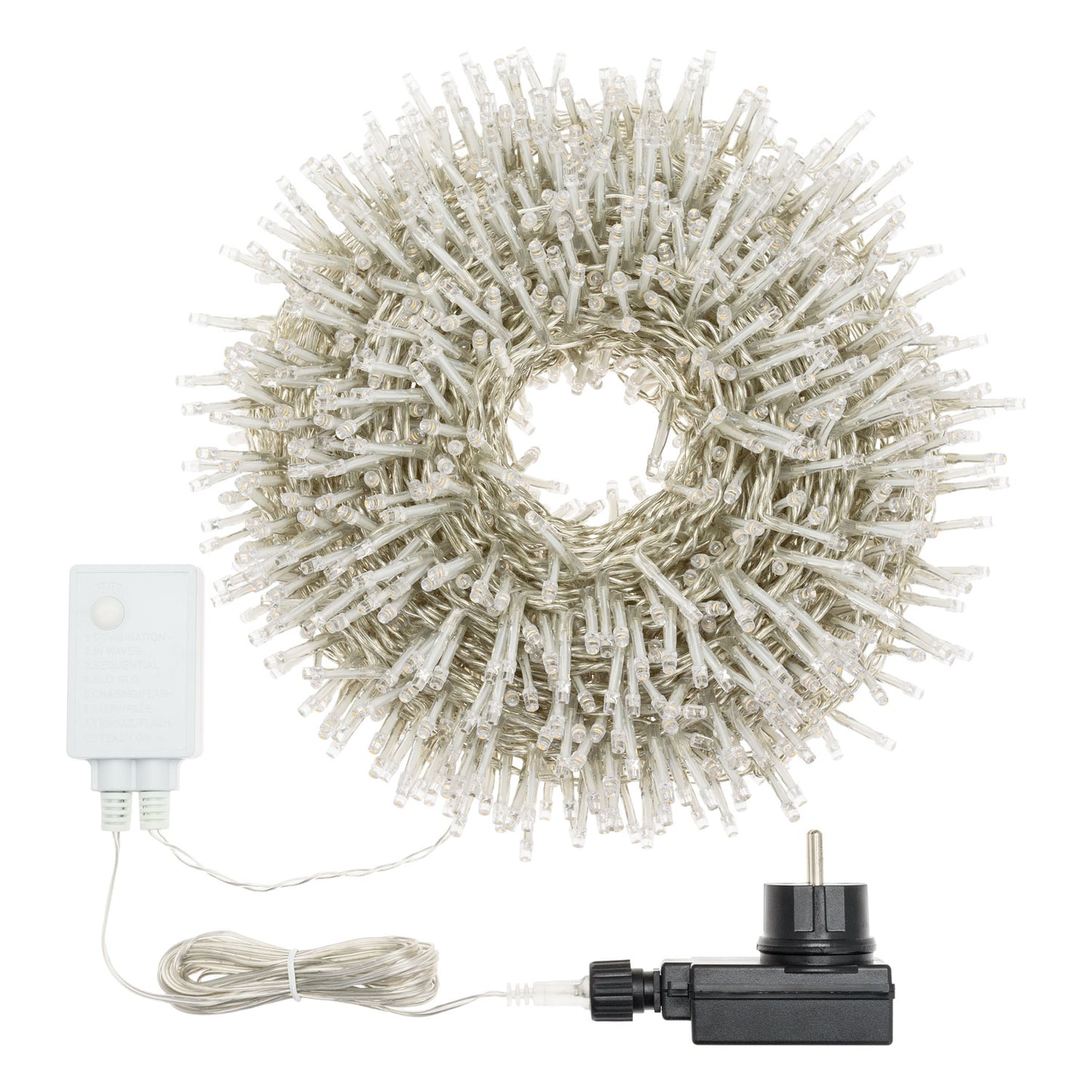 MiniCluster ø6cm XNTL 720 LED BLANCO CÁLIDO 4+14,9m Luces Navideñas