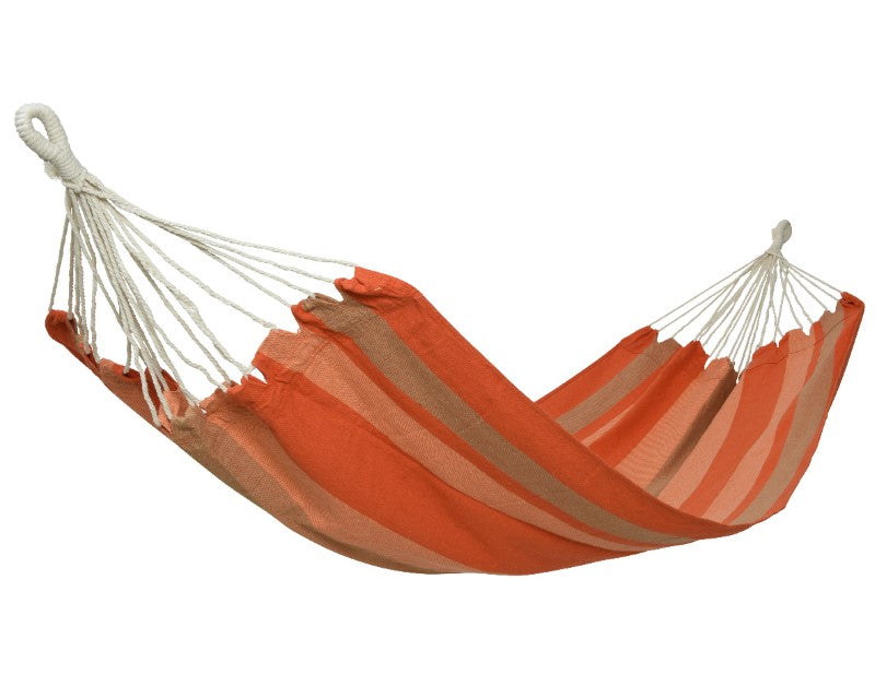 Multicolor hammock in polyester and cotton for outdoor use