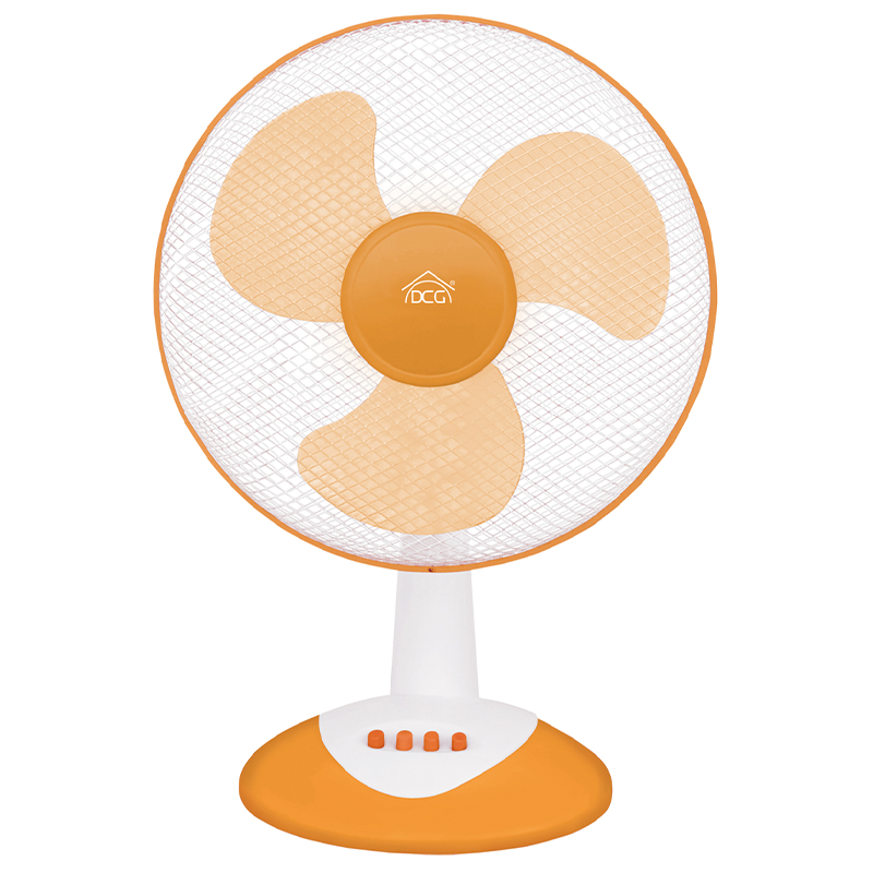 Orange table fan