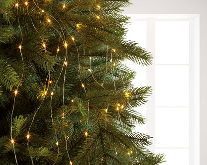 Weihnachtslicht für den Innen- und Außenbereich, warmweiße Farbe, L 190 cm, 640 LEDs