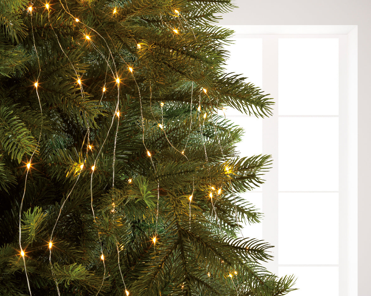 Outdoor and indoor Christmas light, warm white color, L 190 cm, 640 LEDs