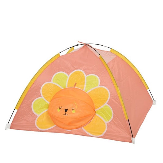 Carpa infantil con flor