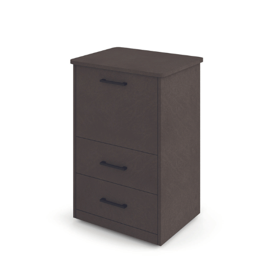 Sitro-Schrank mit 2 Schubladen in der Farbe Schlamm, H89 x 57 x 44 cm