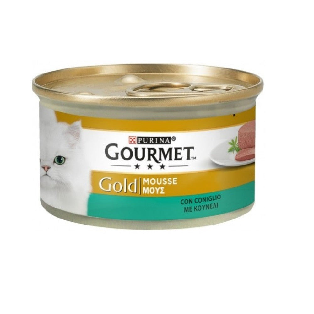 Gourmet Gold Mousse mit Kaninchen Purina 85 Gramm