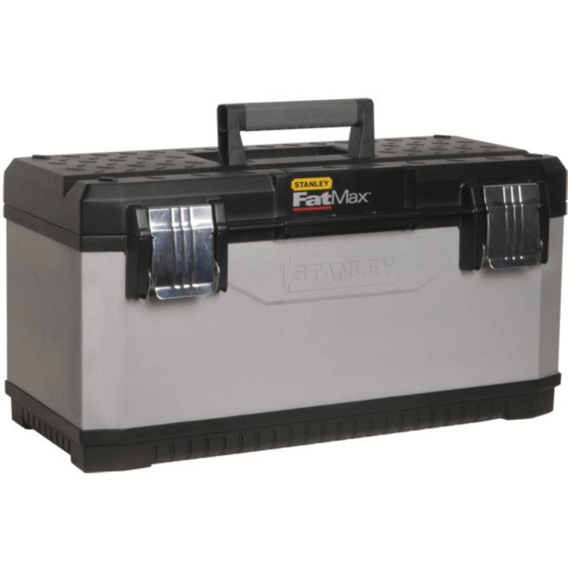 Caja de herramientas de plástico y metal gris Fatmax Stanley