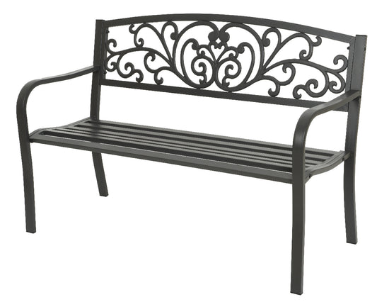 Belfast bench in gray outdoor iron