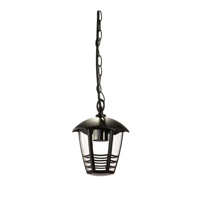 Suspension lamp in black aluminum ETNA 17x17x h84 cm