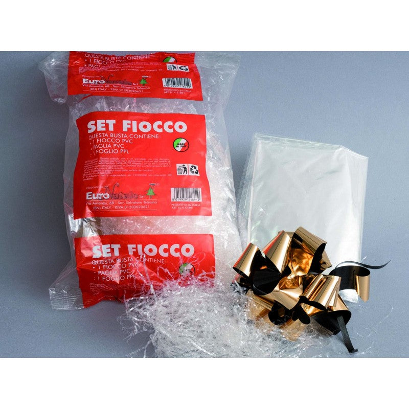 Basket bow bag and straw packaging set CM100X130