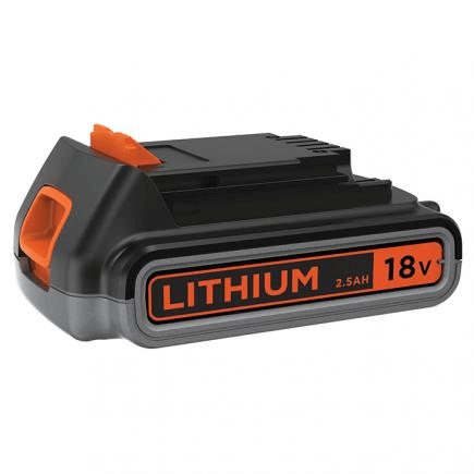 Lithium Battery 18V 2.5Ah Black and Decker