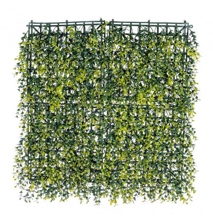 Buxus Germogli Kunststoffwand aus Polyethylen 50x50 cm