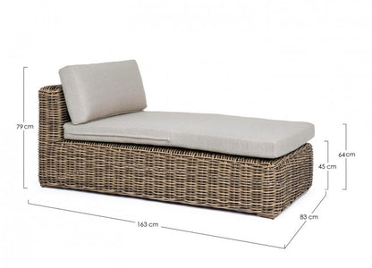 CORALINE CHAISELONGUE MIT KISSEN