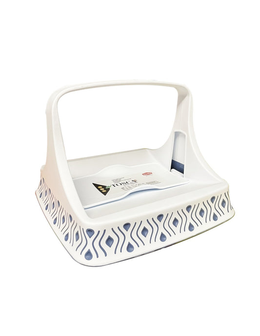 Tosca napkin holder white / blue