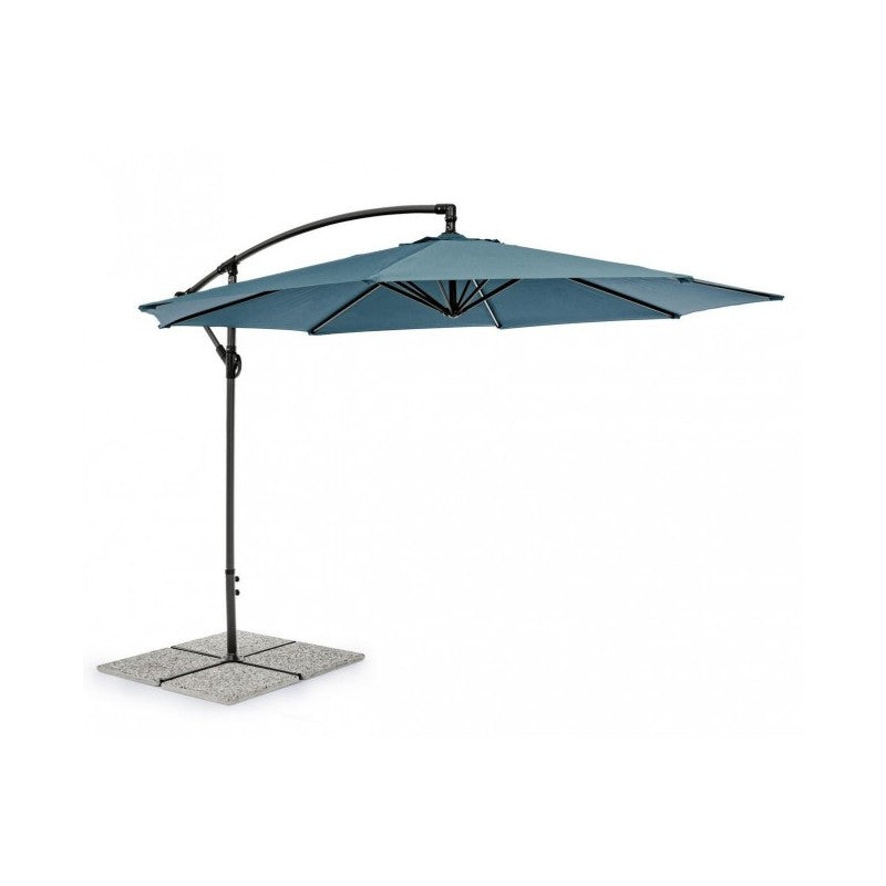 Garden umbrella with 360° arm Texas cm 300x h260 Anthracite-Peacock