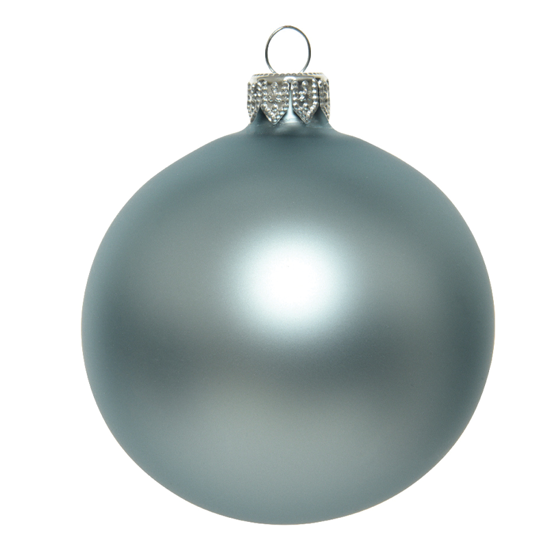 Undurchsichtige blaue Weihnachtskugel Ø15 cm