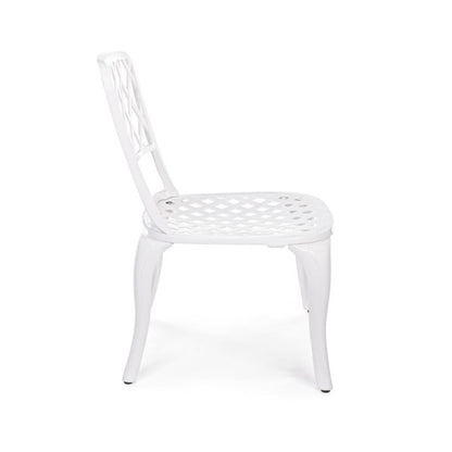 Outdoor Chair In Faenza White Aluminum 44X46X H89 Cm