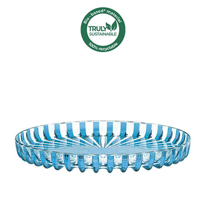 Turquoise Guzzini Dolcevita round tray