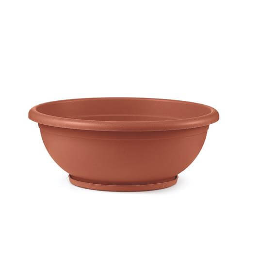 Naxos bowl D.60 cm Terracotta color in plastic