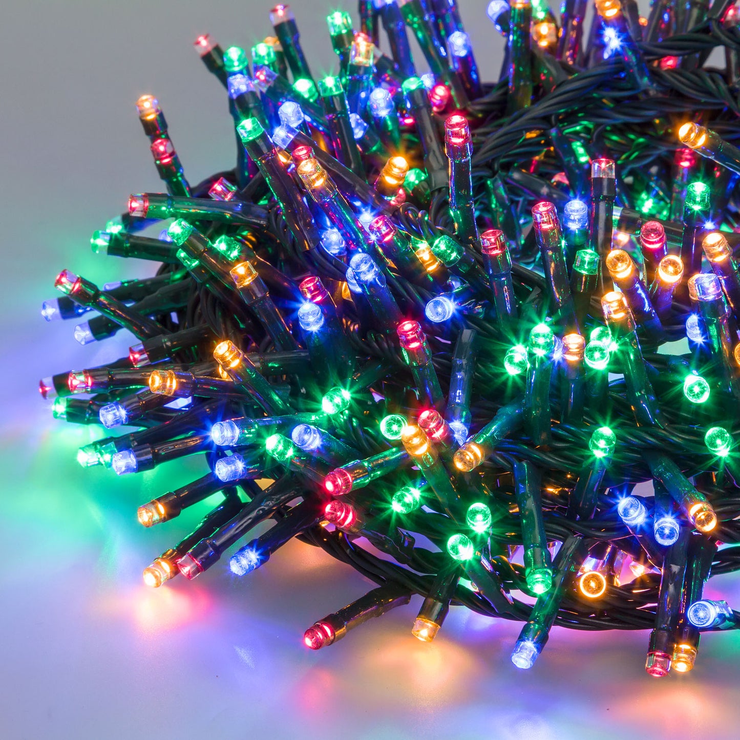 MiniCluster ø6cm NTL 2000 LED MULTICOLOR 4+40,5m in Coil of Christmas Lights