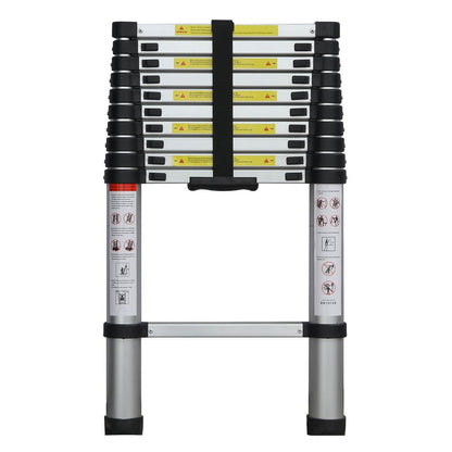 TELESCOPIC LADDER 10 STEPS ALUM.