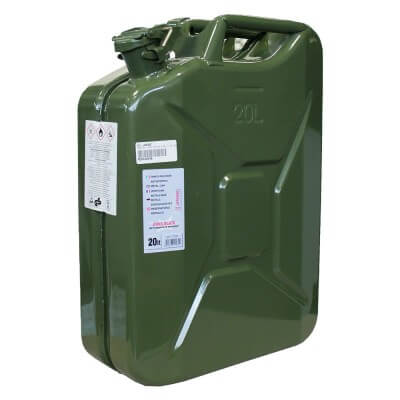 20 liter metal canister - dimensions 47 x 36 x 17 cm - code DF 5074864