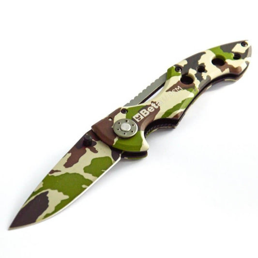 Beta Switchblade Military Camouflage Folding Knife