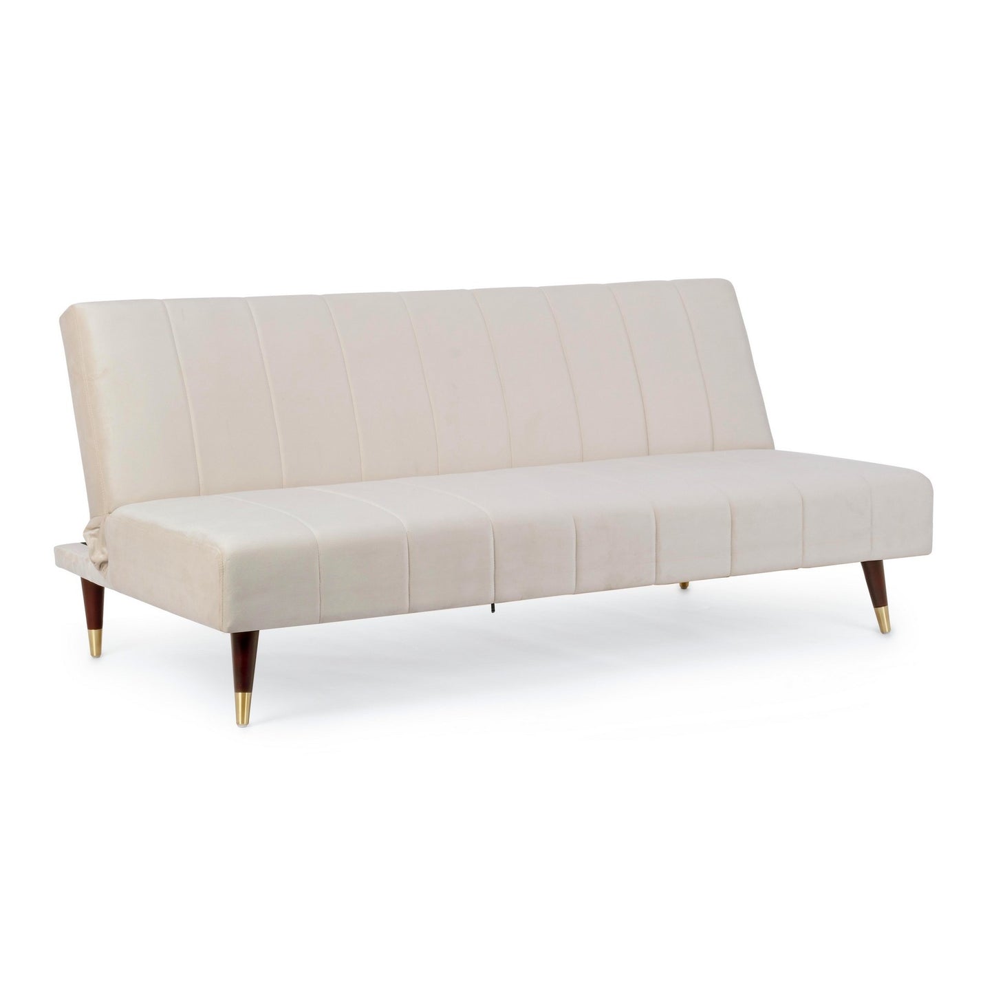 Alma Sofa Bett 3 Sitze Samt -Effekt 180x88x82h cm