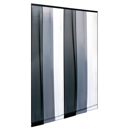 Cortina mosquitera 140 x 250 cm gris negro blanco ECCO STRIP