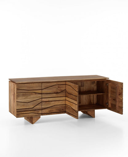 Mesa étnica de madera de mango marrón 177 x 45 x 75 cm