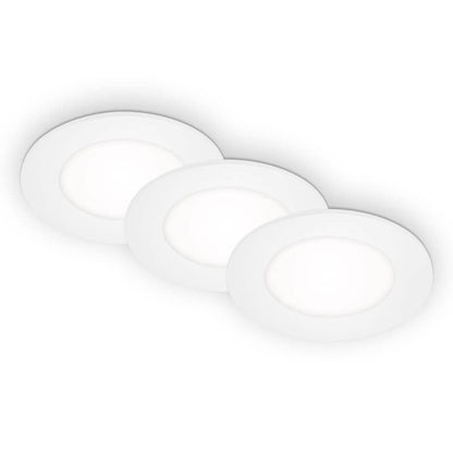 LED-Einbauleuchte Ø 8,6 cm 3x3W 350lm weiß