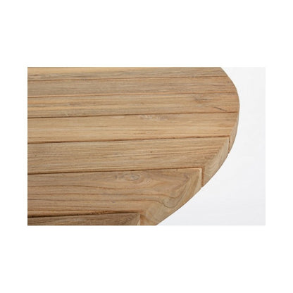 Mesa de madera Brandon FSC para exterior diam. 150 cm x alto 77,5