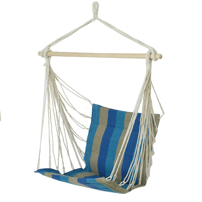 Hammock chair 3 assorted colors in 100% FSC cotton