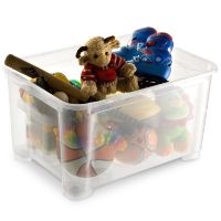 Transparent multipurpose container with wheels T Box XXL.