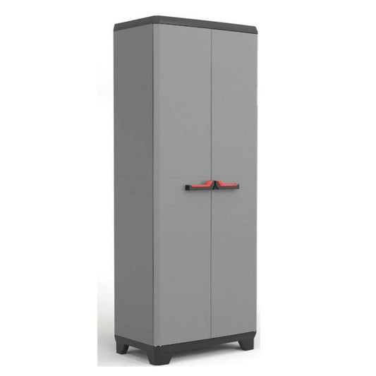 Keter high cabinet 3 shelves 68x39x173H Stilo gray