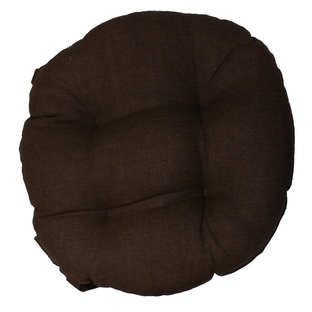 Brown round edged chair cover