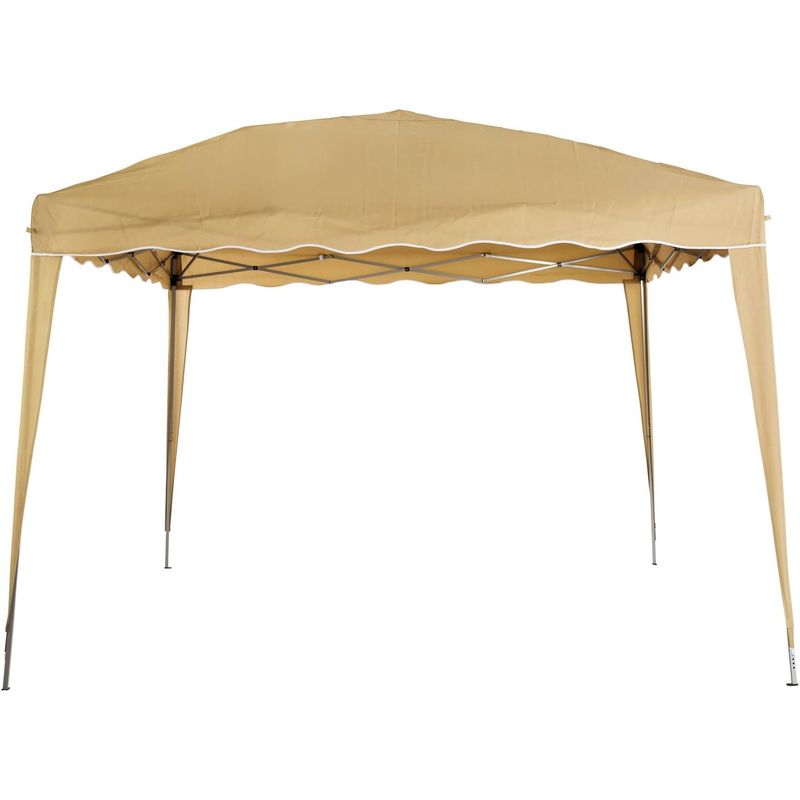 Beige Design Außengestell Gazebo Ragno 3×3