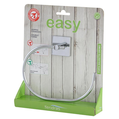 Toallero Easy Series de acero cromado