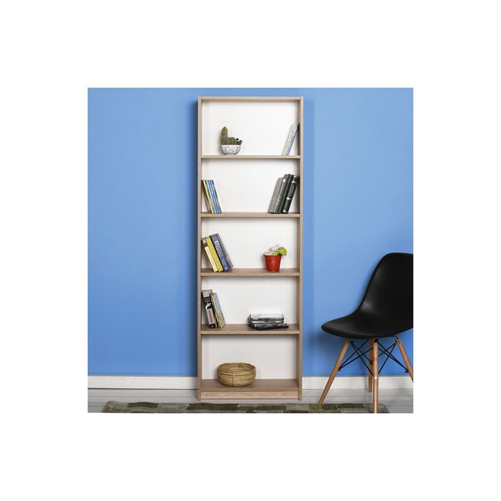 Sonoma color bookcase with 5 shelves