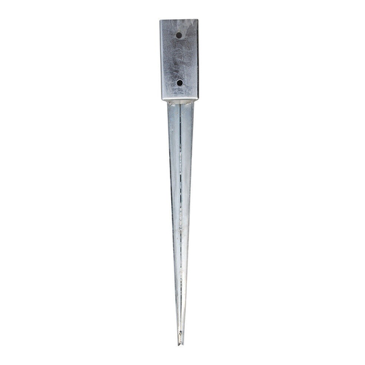 Metal tip fixing finial, 71x71 mm, support and post support