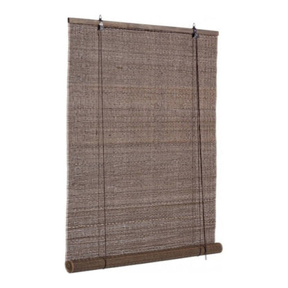 Dora curtain in dark brown bamboo 90x180 cm