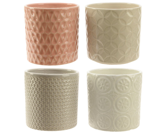 Stoneware vases 4 assorted colors