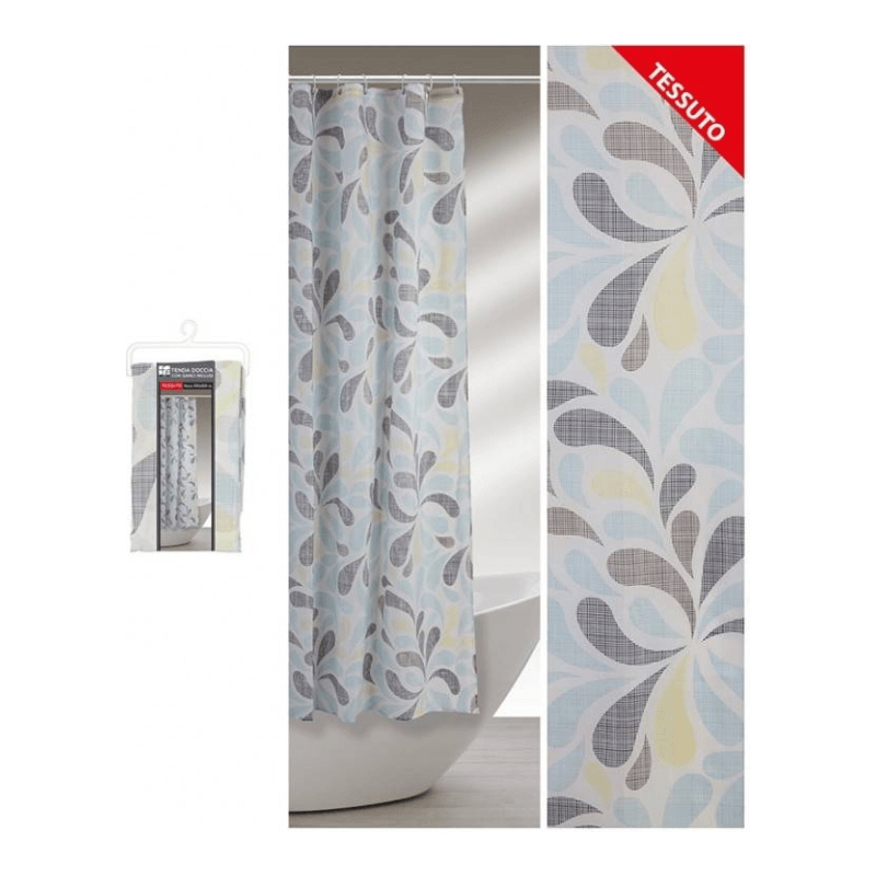 Shower Curtain With Colored Drops Pattern 240 X 200