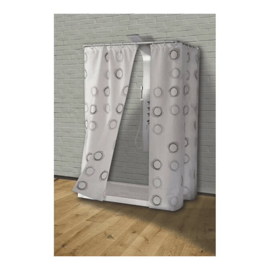 Shower Curtain Gray Circles 180X200Cm