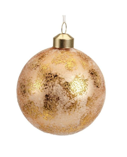 Christmas ball in brown gold assorted glass pcs 1 diam 8