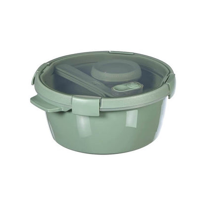 Curver Smart To Go Eco round lunch box, green color